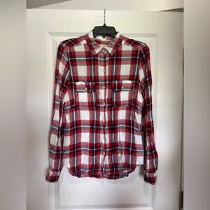 Classic Red Plaid Women’s Shirt